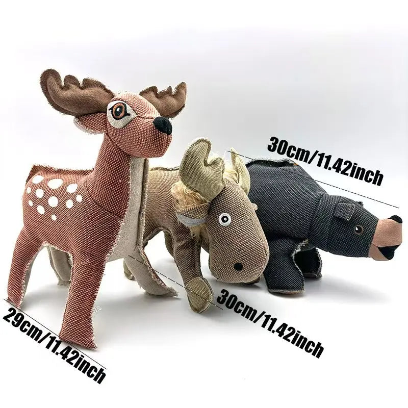 Pet dog vocal canvas toy puzzle bite resistant companion training interactive perfect gift for large and medium-sized dogs