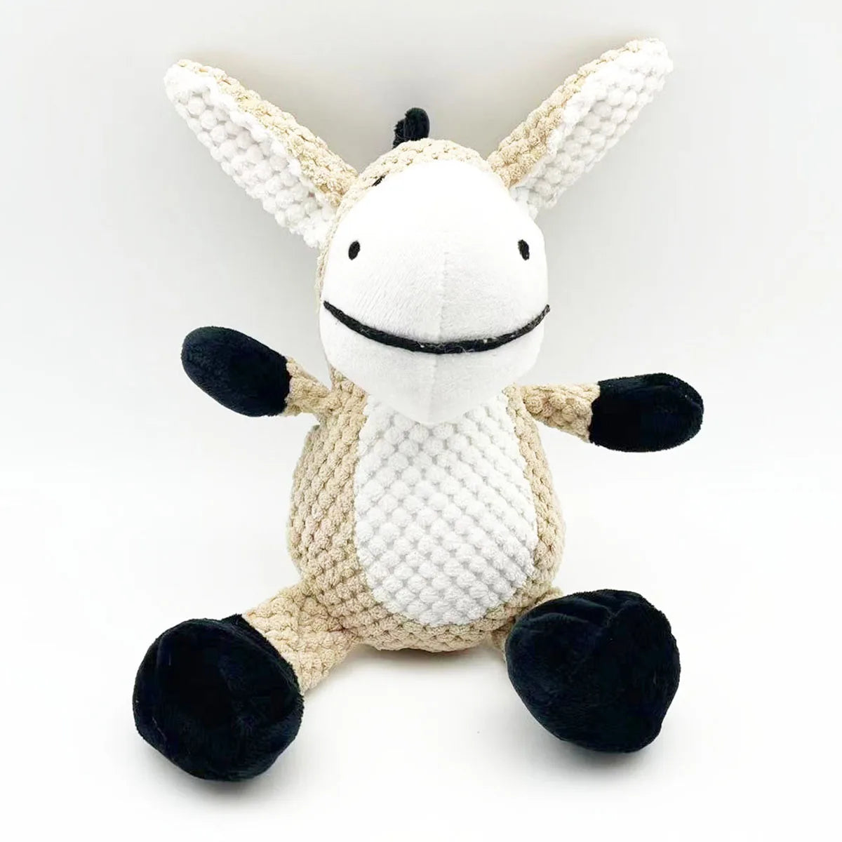 Pet dog plush toy monkey donkey squeezes and squeaks to accompany big and small dogs