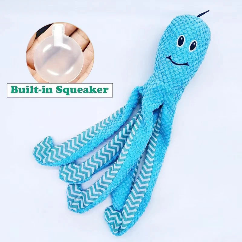 Pet Plush Toy Cat Dog Voice Octopus Shell Puzzle Toy Bite Resistant Interactive Pet Dog Teeth Cleaning Chew Toy Pet Supplies