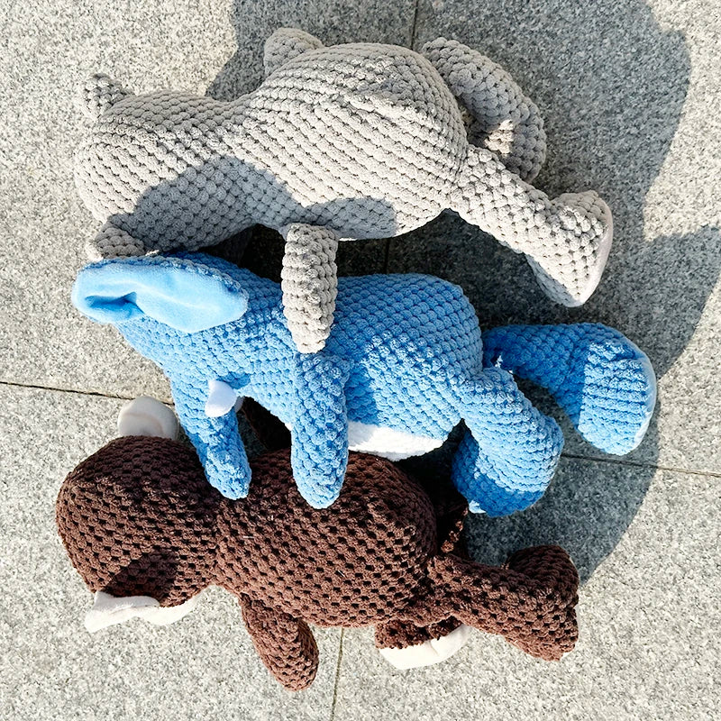 Pet dogs squeeze and squeak, rhinoceros, elephant, monkey, plush toys accompany all kinds of dogs, big, medium, small