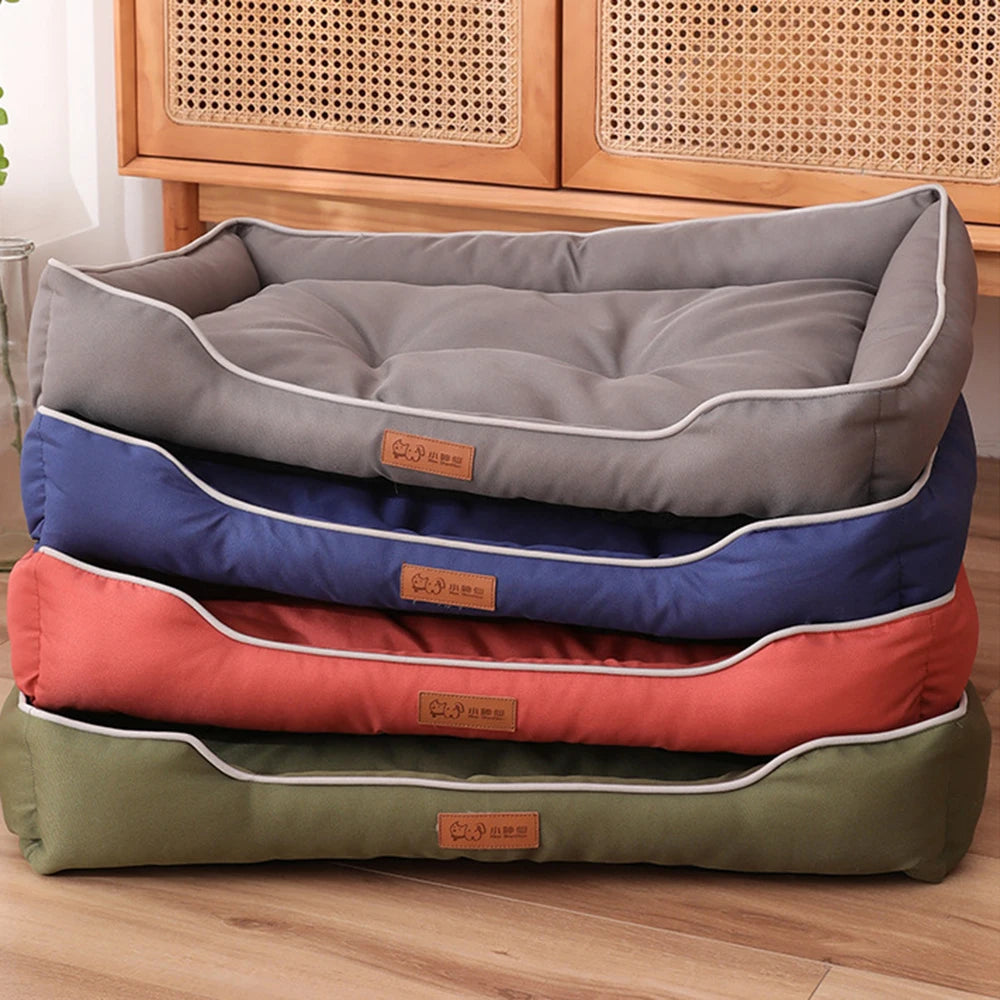 Soft Dog Sofa Square Pet Bed for Small Large Dogs Cats Thickened Waterproof Bite-resistant Dog Bed Pet House Sofa